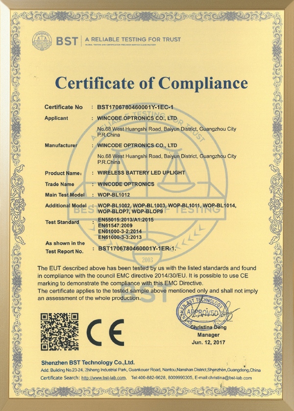 Аккумуляторные светильники CE