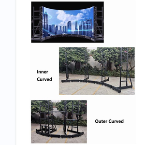 Изогнутая изогнутая система стойки приведенная стены видеостены наземная для изогнутого экранного дисплея СИД 