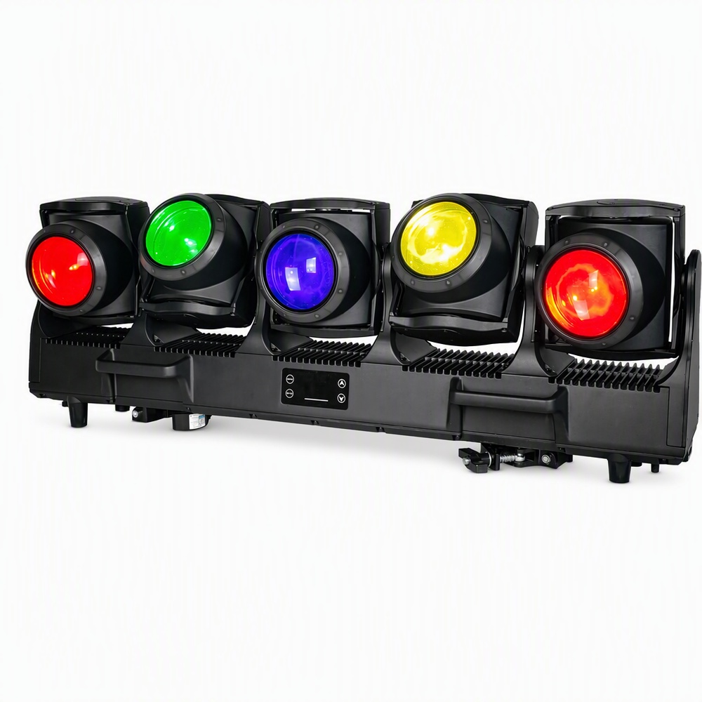 Wincode Многоголовочный светодиодный движущийся светильник AquaVortex TB5 IP65 | 5×120 Вт RGBL | Альтернатива ACME ТОРНАДО